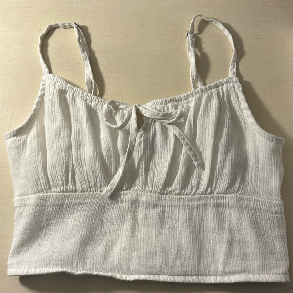hollister cropped tank top